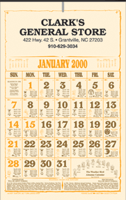 A14 Weatherbird Calendar