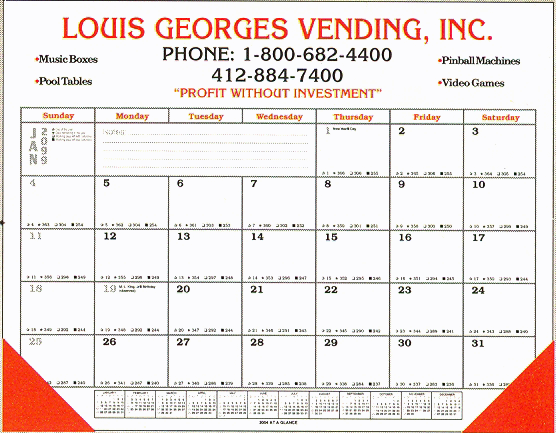 A146A JUMBO  Desk Planner